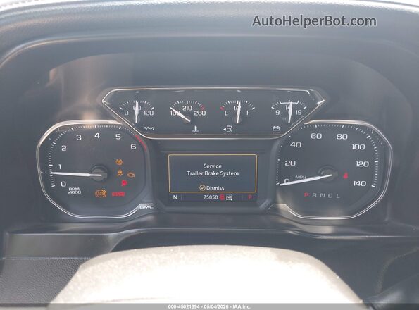 1GTP9EED2MZ377198 2021 GMC SIERRA White უკანა სავარძლების ხედი