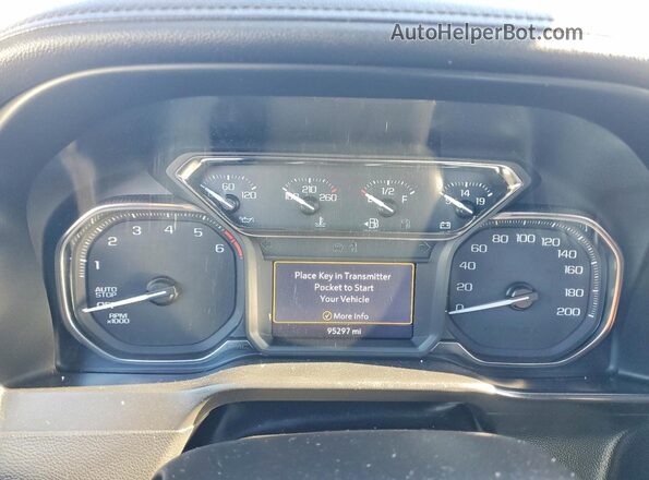 1GTP9EED7LZ208891 2020 GMC SIERRA Черный Вид щитка приборов