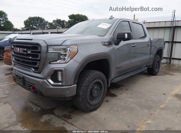 1GTP9EELXMZ184062 2021 GMC SIERRA Gray წინა მარცხენა ხედი სამი მეოთხედიდან