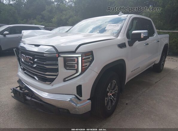 1GTPHDED5SZ175501 2025 GMC SIERRA White წინა მარცხენა ხედი სამი მეოთხედიდან