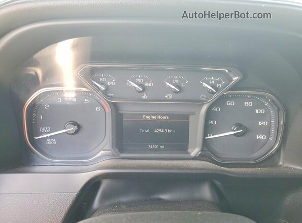 1GTR9CED4MZ406438 2021 GMC SIERRA White Вид щитка приладів