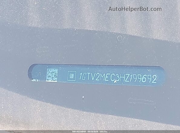 1GTV2MEC3HZ199692 2017 GMC SIERRA Gray Vista del compartimento del motor