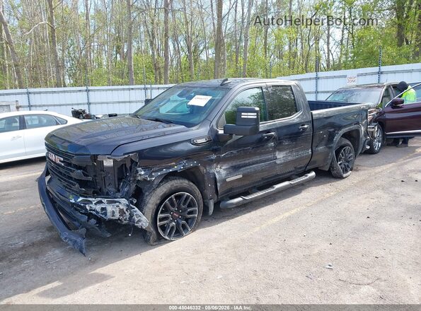 1GTVUCE82PZ149252 2023 GMC SIERRA Black წინა მარცხენა ხედი სამი მეოთხედიდან