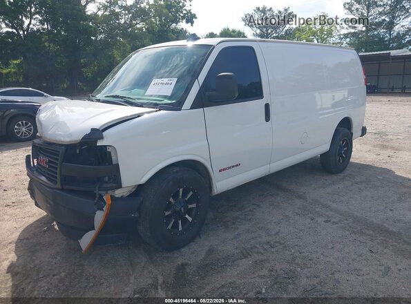 1GTW7AFG3L1126500 2020 GMC SAVANA CARGO White წინა მარცხენა ხედი სამი მეოთხედიდან