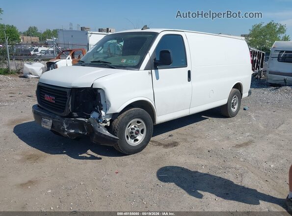 1GTW7AFG5K1335106 2019 GMC SAVANA 2500 White Vista tres cuartos delantera izquierda