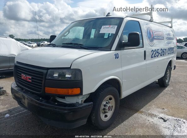 1GTW7AFP4P1101210 2023 GMC SAVANA CARGO White წინა მარცხენა ხედი სამი მეოთხედიდან