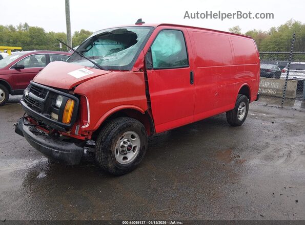 1GTW7AFP5K1319486 2019 GMC SAVANA 2500 Красный Передняя левая четверть