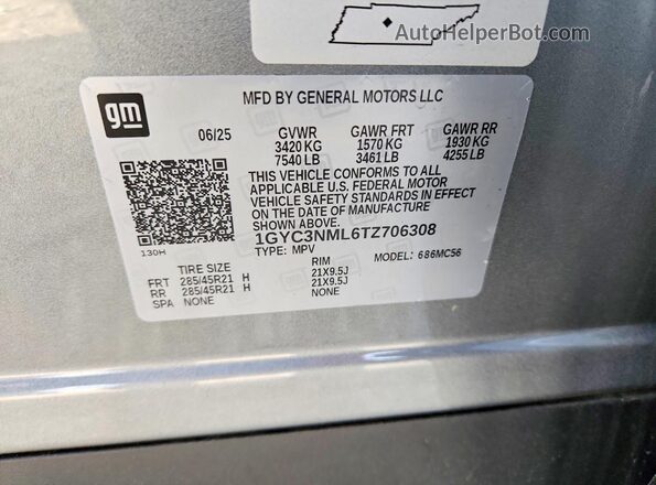 1GYC3NML6TZ706308 2026 CADILLAC VISTIQ Silver 