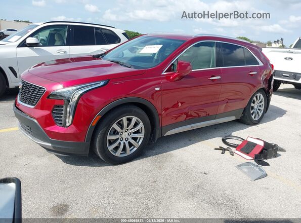 1GYFZCR41LF016808 2020 CADILLAC XT4 Red Առջևի ձախ երեք քառորդ տեսարան