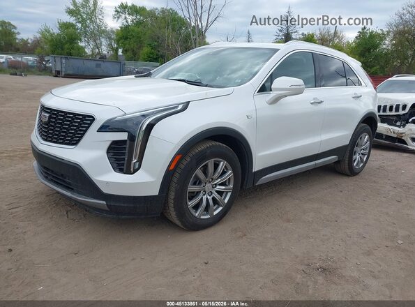 1GYFZDR45MF011392 2021 CADILLAC XT4 White Առջևի ձախ երեք քառորդ տեսարան