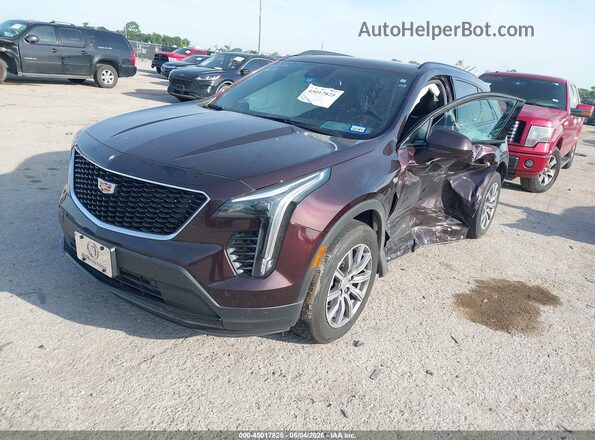 1GYFZER40LF151113 2020 CADILLAC XT4 Темно-бордовый Передняя левая четверть