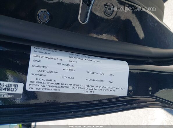 1GYFZFR49KF101945 2019 CADILLAC XT4 Black Շարժիչի բաժամունքի տեսք