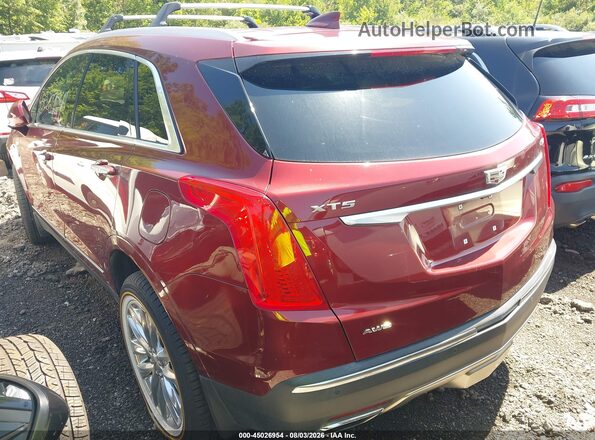 1GYKNFRS8HZ139778 2017 CADILLAC XT5 Maroon Задня ліва чверть