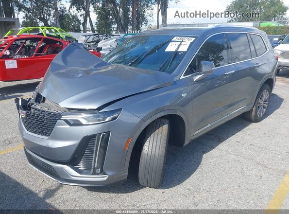 1GYKPCRS0NZ102566 2022 CADILLAC XT6 Gray წინა მარცხენა ხედი სამი მეოთხედიდან
