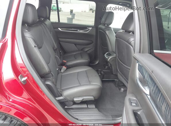 1GYKPCRS1NZ136158 2022 CADILLAC XT6 Red Vista de la etiqueta del VIN