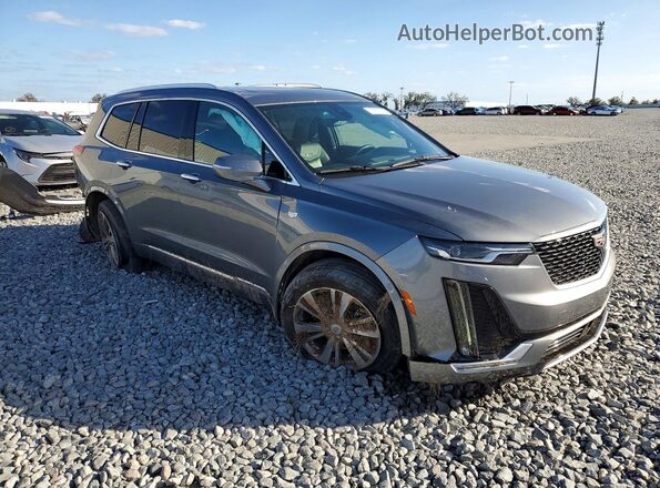 1GYKPCRS2MZ201629 2021 CADILLAC XT6 Серый Передняя правая четверть