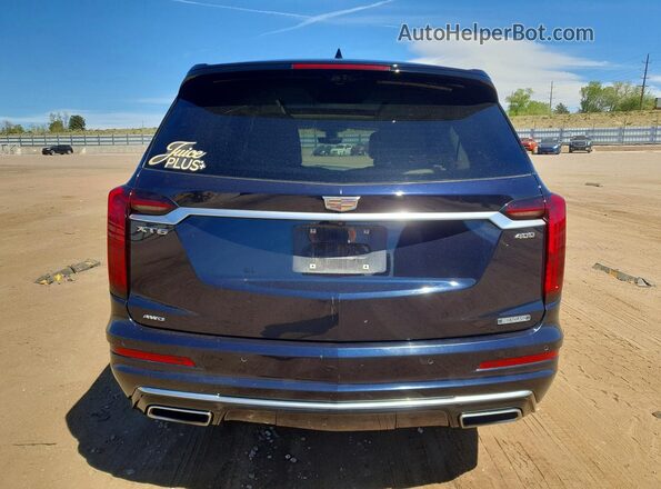 1GYKPDRS1MZ204723 2021 CADILLAC XT6 Blue Widok z tyłu