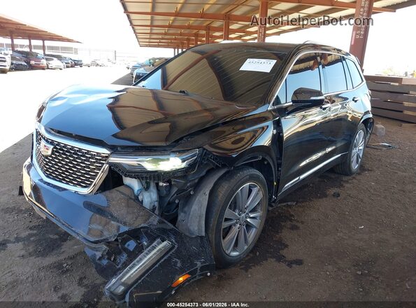 1GYKPDRS5RZ719795 2024 CADILLAC XT6 Black წინა მარცხენა ხედი სამი მეოთხედიდან