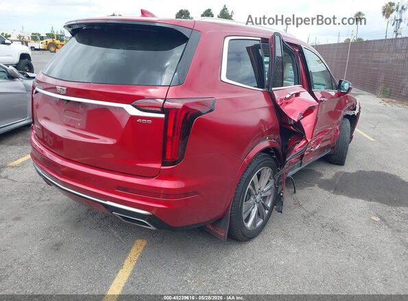 1GYKPDRS6MZ206015 2021 CADILLAC XT6 Red Հետևի աջ