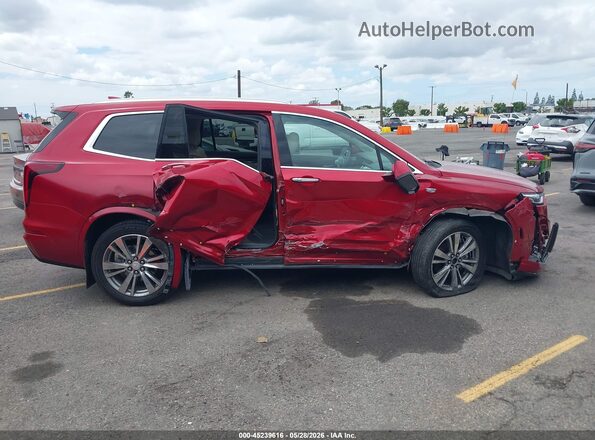 1GYKPDRS6MZ206015 2021 CADILLAC XT6 Red Սալոնի 360 աստիճան տեսք