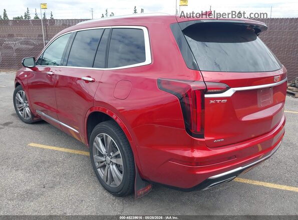 1GYKPDRS6MZ206015 2021 CADILLAC XT6 Red Հետևի ձախ