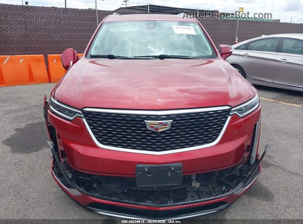 1GYKPDRS6MZ206015 2021 CADILLAC XT6 Red Սալոնի հետևի տեսք