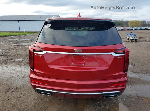 1GYKPDRS8MZ159652 2021 CADILLAC OTHER Red Вид ззаду