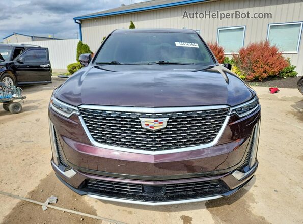 1GYKPFRS3MZ100097 2021 CADILLAC XT6 Темно-бордовый Вид спереди