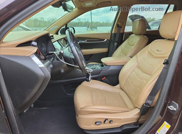 1GYKPFRS3MZ100097 2021 CADILLAC XT6 Темно-бордовый Вид салона спереди