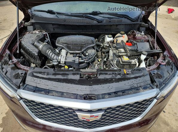 1GYKPFRS3MZ100097 2021 CADILLAC XT6 Темно-бордовый Вид подкапотного пространства