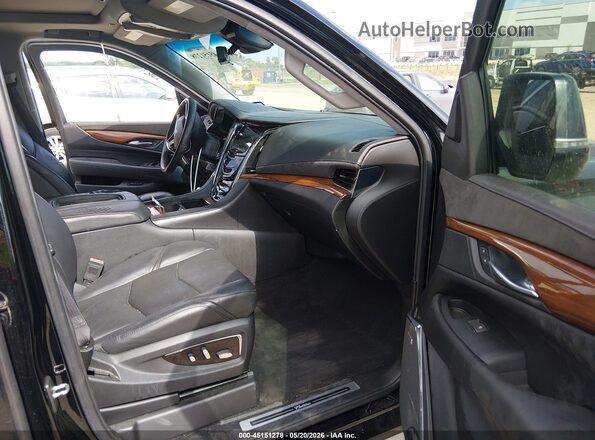1GYS3CKJ7HR407936 2017 CADILLAC ESCALADE Black Widok wnętrza z przodu