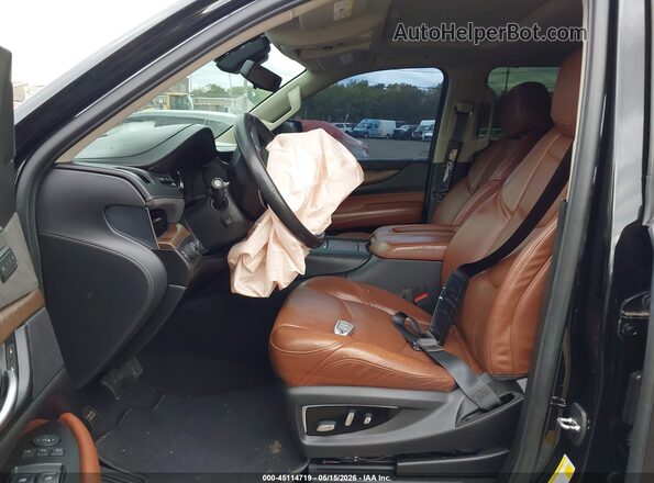 1GYS4BKJ2LR217896 2020 CADILLAC ESCALADE Черный Вид салона спереди