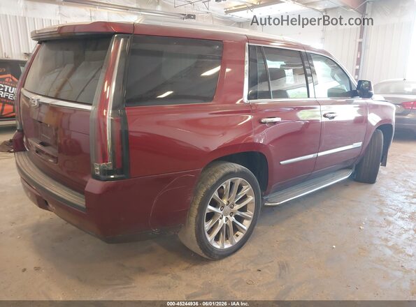 1GYS4BKJ4HR380802 2017 CADILLAC ESCALADE Red Задня права чверть