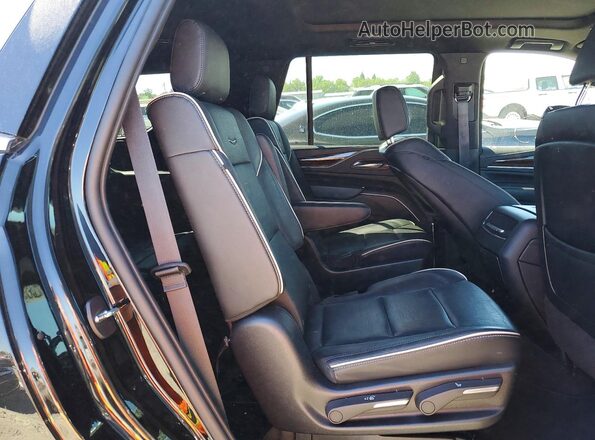 1GYS4BKL3PR346060 2023 CADILLAC ESCALADE Black Widok wnętrza z tyłu