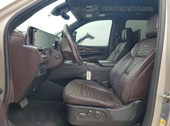1GYS4RKL8PR454070 2023 CADILLAC ESCALADE Beige Вид салону спереду