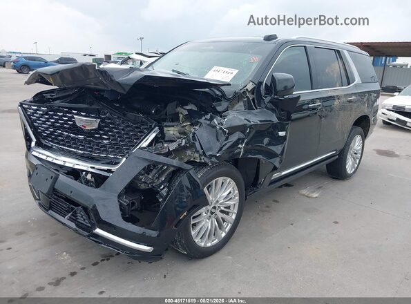 1GYS8BRL9SR341626 2025 CADILLAC ESCALADE Black Առջևի ձախ երեք քառորդ տեսարան