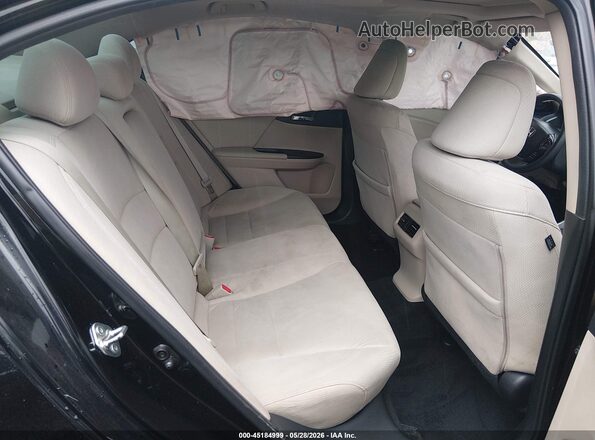 1HGCR2F02GA040625 2016 HONDA ACCORD Black Widok naklejki z numerem VIN