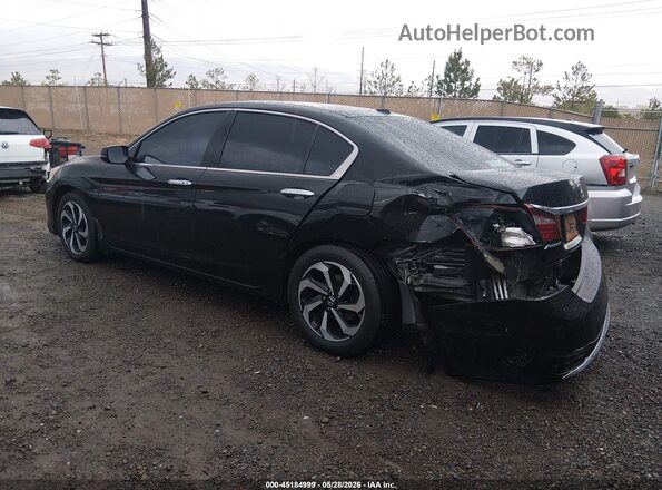 1HGCR2F02GA040625 2016 HONDA ACCORD Black Tył lewy