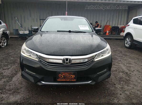 1HGCR2F02GA040625 2016 HONDA ACCORD Black Widok zestawu wskaźników