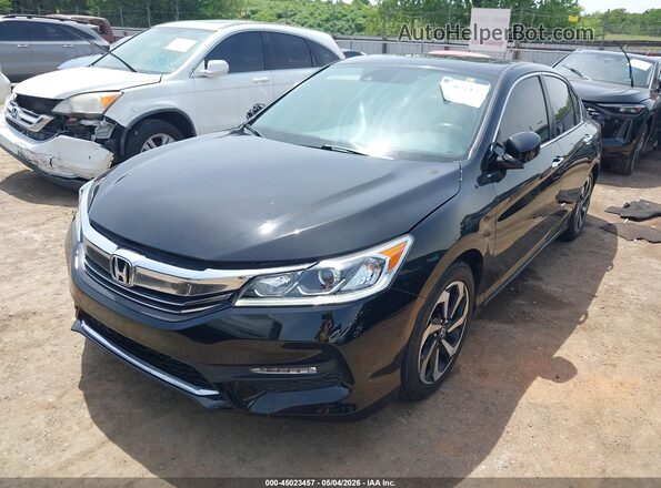 1HGCR2F0XGA005394 2016 HONDA ACCORD Black Front left