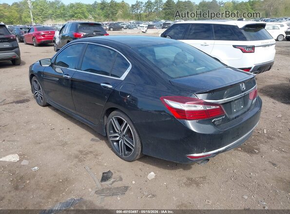 1HGCR2F10HA182000 2017 HONDA ACCORD Черный 