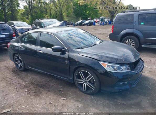 1HGCR2F10HA182000 2017 HONDA ACCORD Черный 