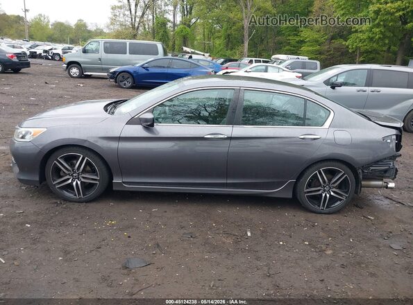 1HGCR2F11HA302192 2017 HONDA ACCORD Gray Սալոնի 360 աստիճան տեսք