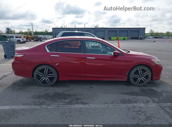 1HGCR2F13HA070811 2017 HONDA ACCORD Red Vista interior trasera