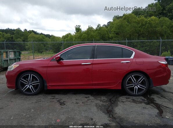 1HGCR2F16HA086078 2017 HONDA ACCORD Red Панорамний вид салону 360°