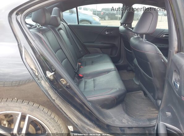 1HGCR2F17HA227532 2017 HONDA ACCORD Black Widok naklejki z numerem VIN