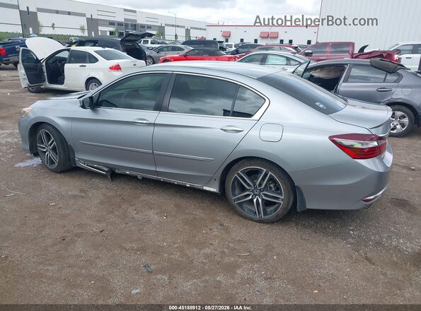 1HGCR2F18HA053972 2017 HONDA ACCORD Silver Vista interior de 360 grados