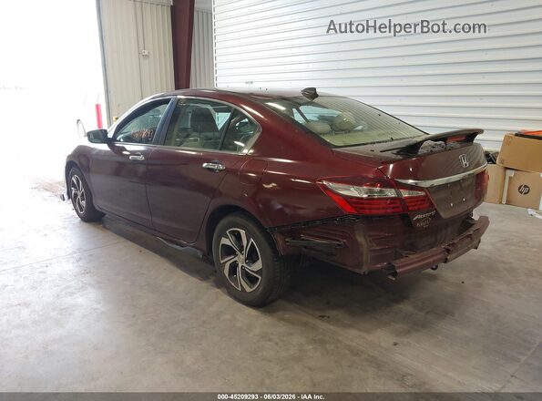 1HGCR2F33GA178152 2016 HONDA ACCORD Red უკანა მარცხენა