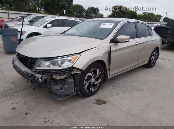 1HGCR2F35GA053993 2016 HONDA ACCORD Cream წინა მარცხენა ხედი სამი მეოთხედიდან