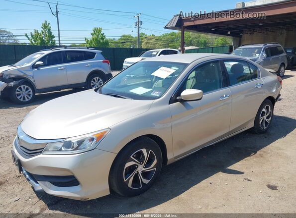 1HGCR2F37GA067281 2016 HONDA ACCORD Beige Przód lewy
